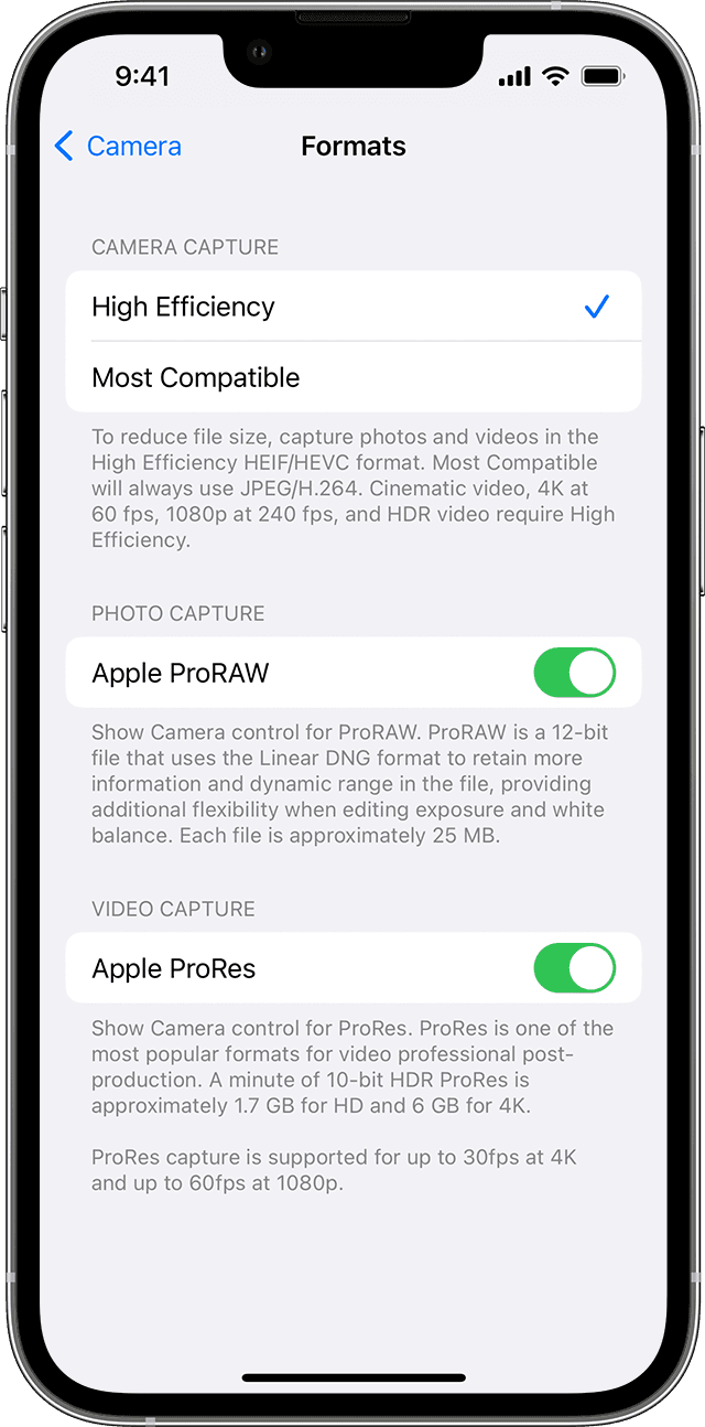 富源苹果13维修分享如何在 iPhone 13 Pro 机型中拍摄和管理 ProRes 视频 